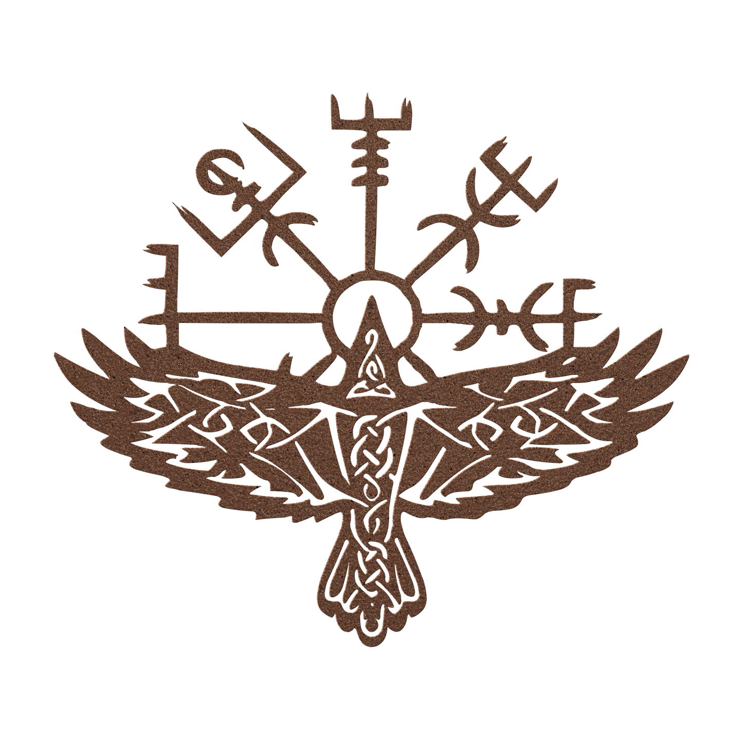 Pagan Vegvisir raven indoor and outdoor decor