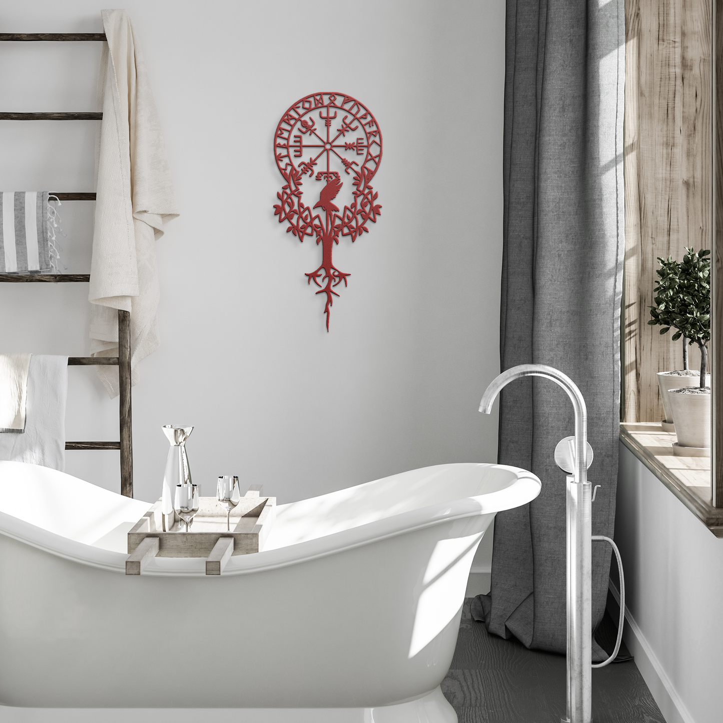 Viking_Compass__Gothic_Raven_Metal_Wall_Red_Modern_Bathroom_Mockup.png