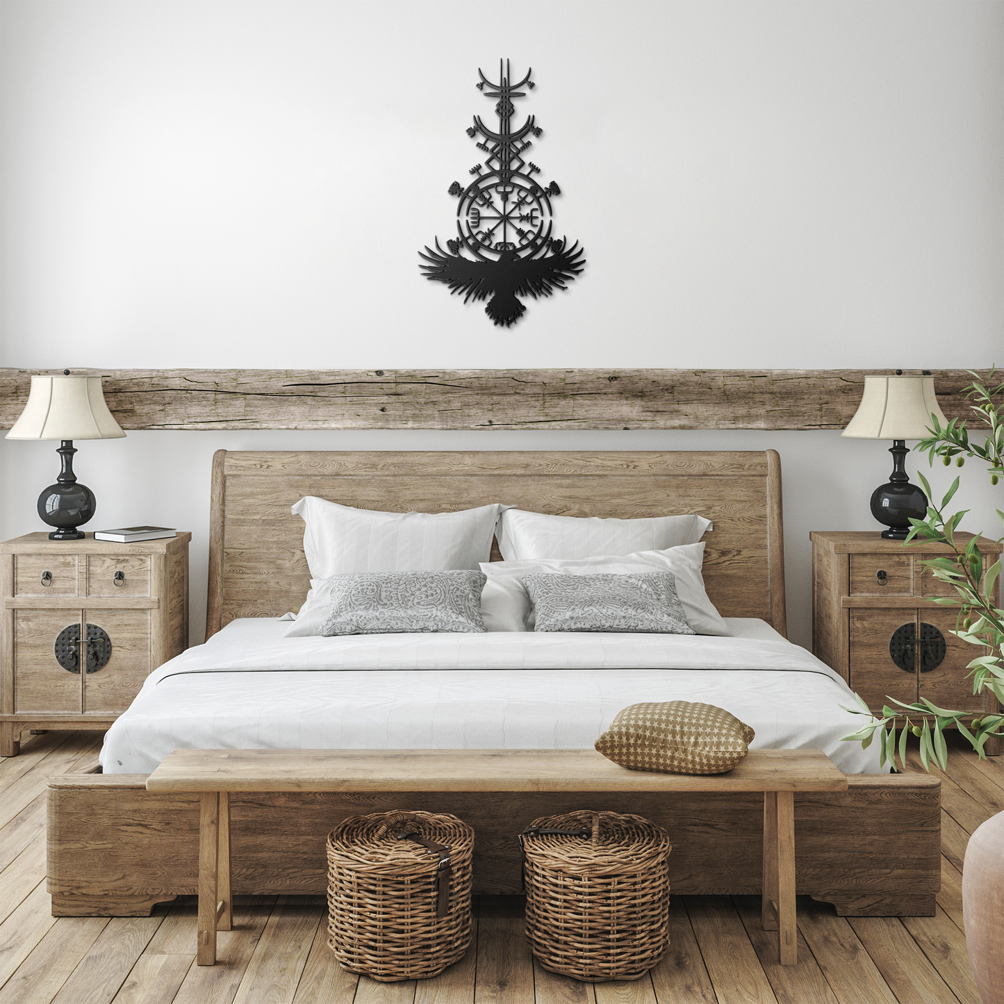 Viking_Compass__Raven_Metal_Sign__No_Black_Farmhouse_Bedroom_Mockup.png