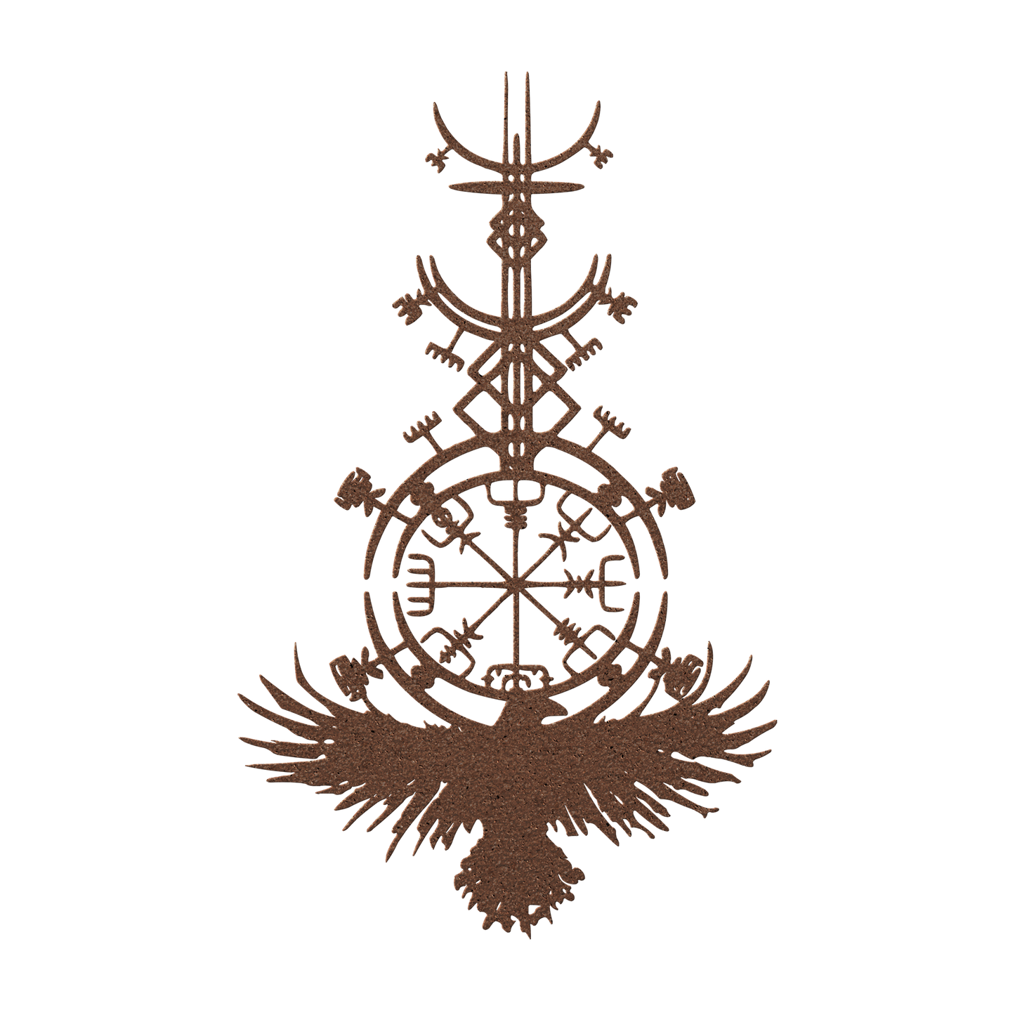 Nordic Viking metal wall art for home or cabin