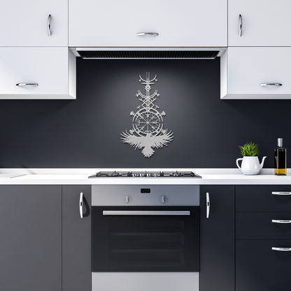 Viking_Compass__Raven_Metal_Sign__No_Silver_Dark_Kitchen_Mockup.png
