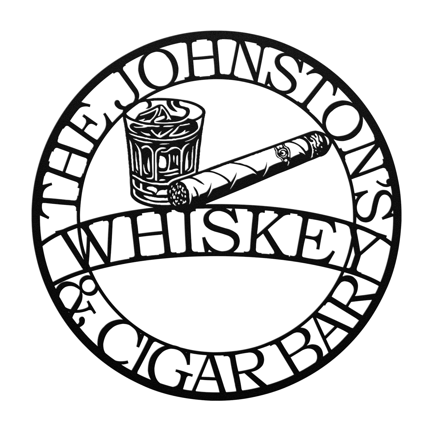 Man cave wall sign for bourbon lovers