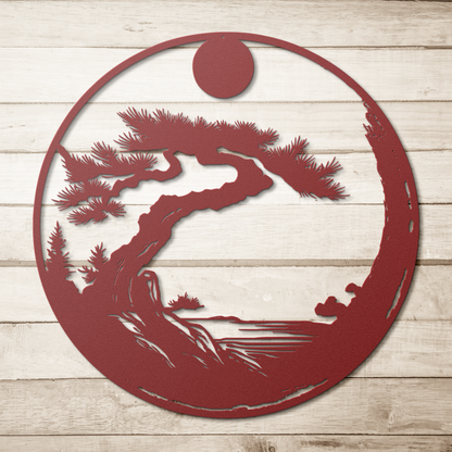 Minimalist Japanese enso symbol decor