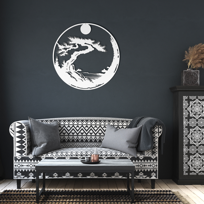 Zen_Enso_Circle_Metal_Wall_Art__Japan_White_Dark_Living_Room_Mockup.png