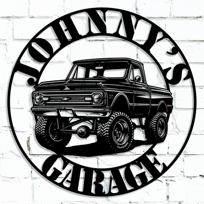 Classic Truck Metal Sign – 1964 Chevy Blazer K-10 Wall Art